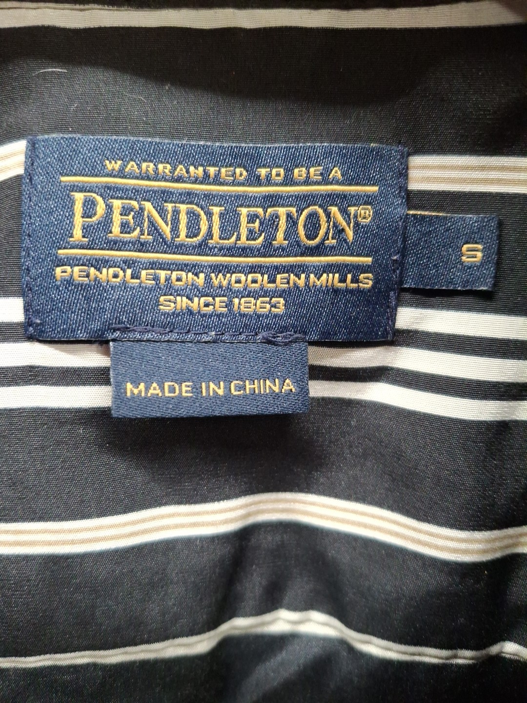 Pendleton Women's Striped Collared Wrap Blouse 55… - image 6