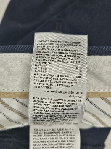 Banana Republic Fulton Chino Pants Men's 33x34 Dark Blue - Picture 12 of 12
