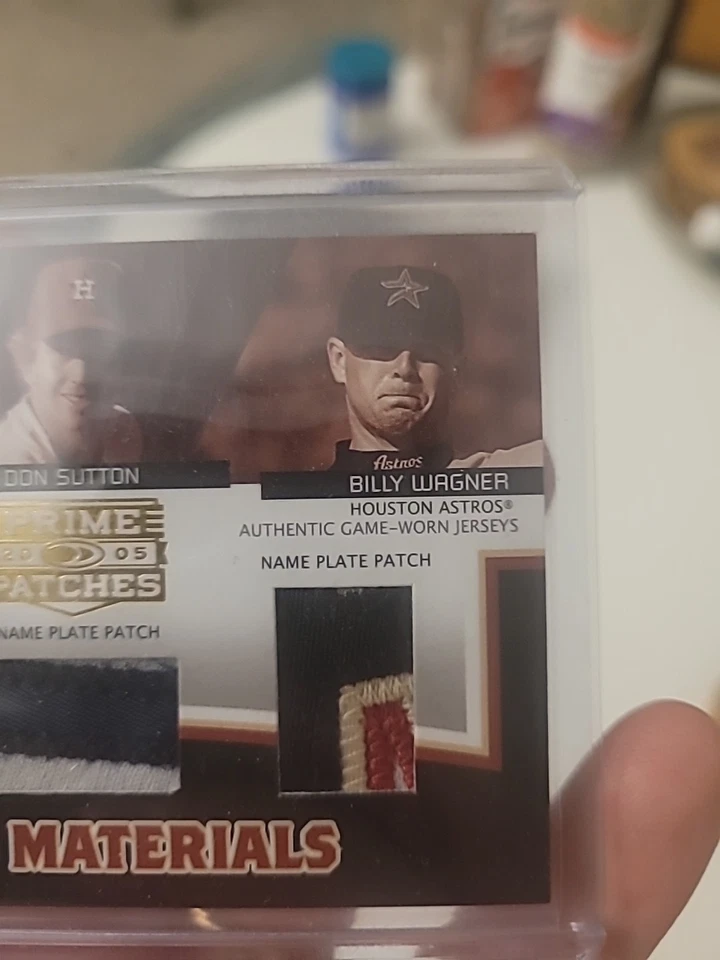Placa de identificación Astros HOF Legends parche SSP Don Sutton Billy Wagner (color cuádruple) /22 Foto 3 de 4