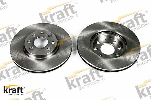 2X Bremsscheibe Kraft 6041670 2 Bremsscheiben Vorderachse Vorne FüR Opel-image