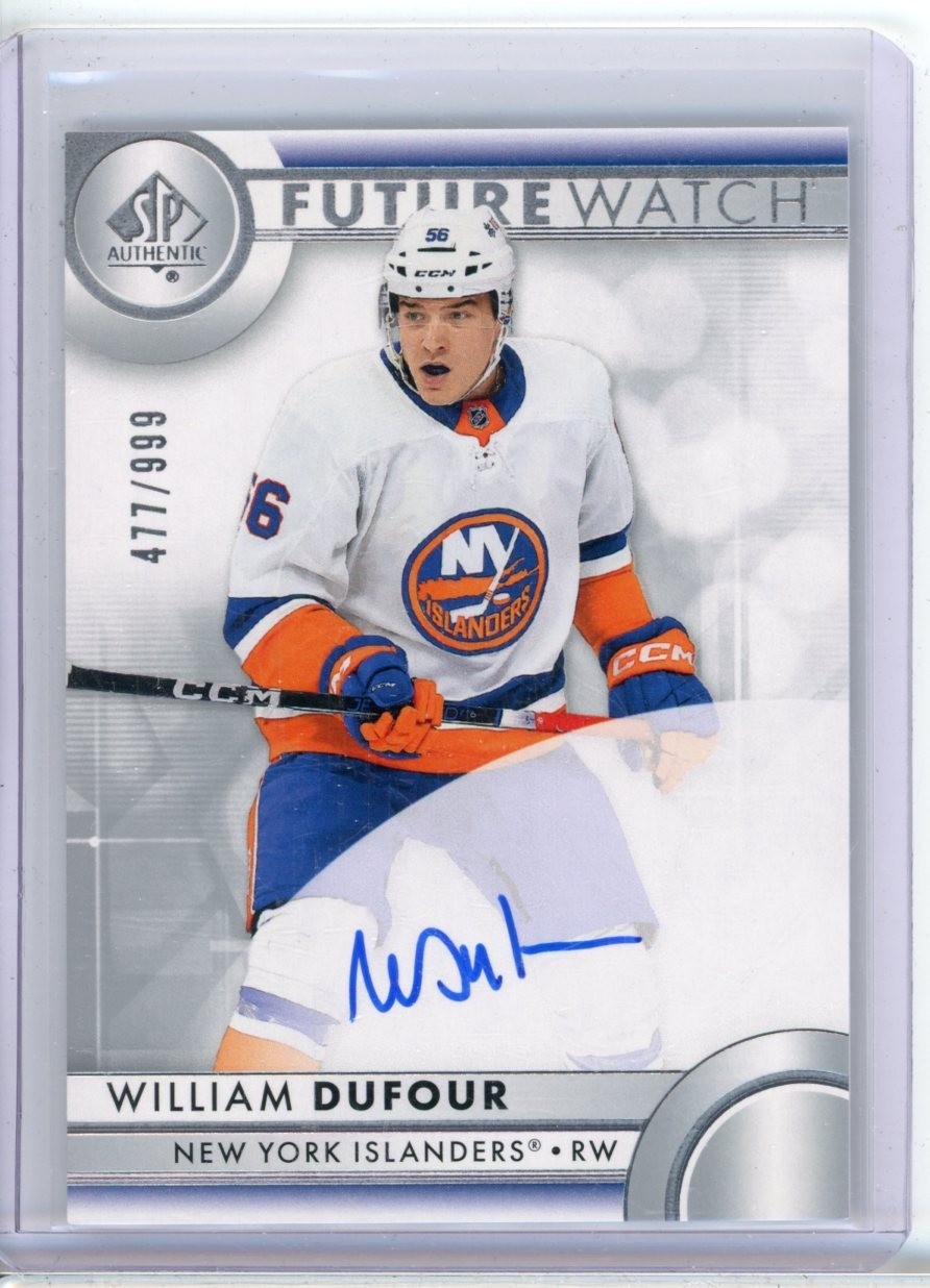 2023-24 SP Authentic Future Watch Autographs #190 William Dufour RC AUTO /999
