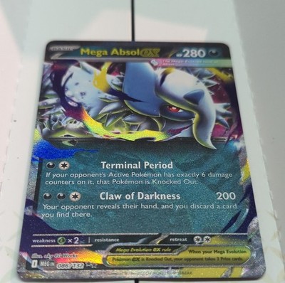 Pokémon Mega Absol EX 086/132 Me01 Mega Evolution Double Rare 280 HP Holo Basic