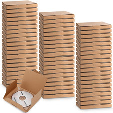 50 Pcs 5 5/8"L X 5"W X 7/16"H Cd Mailer Box Cd Shipping Boxes Corrugated Mailing