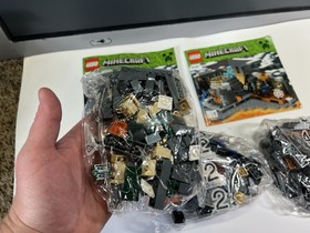 LEGO Minecraft #21124: The End Portal Bags Unopened 2,3,4  And Manuals