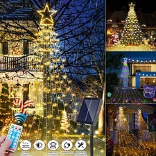 350LED Waterfall Light Christmas Tree Fairy String Lights Waterproof Party Decor