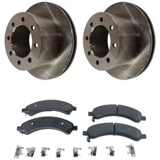 Disc Brake Rotor and Pad Kit For 2003-2004 Chevrolet Express 3500 Rear DRW