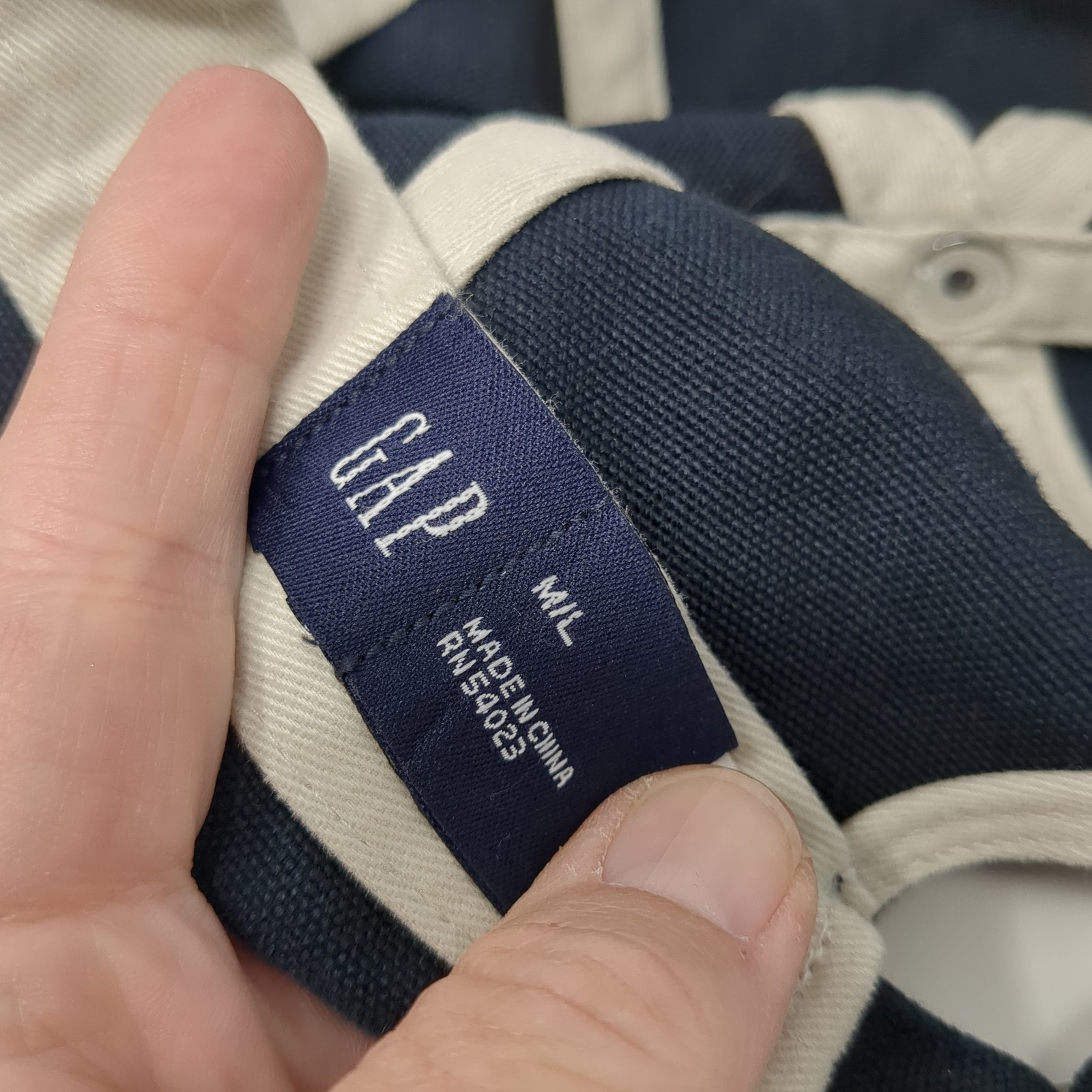 Gap Slideback Hat Blue One Size Adjustable Solid … - image 9