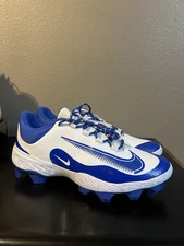 Nike Alpha Huarache 4 Elite MCS Royal Blue Baseball Cleats FD6255-106 (Size 13M)