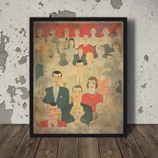 Vintage MOVIE NIGHT Wall Art, Home Theater Film Lover Decor, Retro Movie Poster