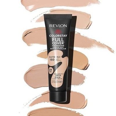 REVLON Colorstay Full Cover Foundation for woman, 24HRS Longwear + care, Infused