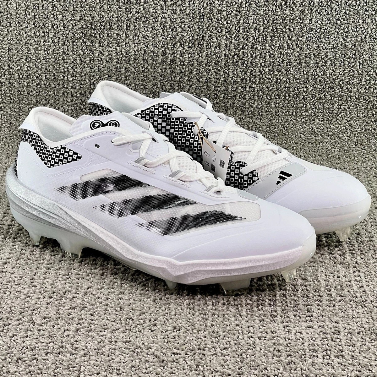 Adidas Adizero Impact TPU White Black Baseball Cleats IH4730 Men's Size 11