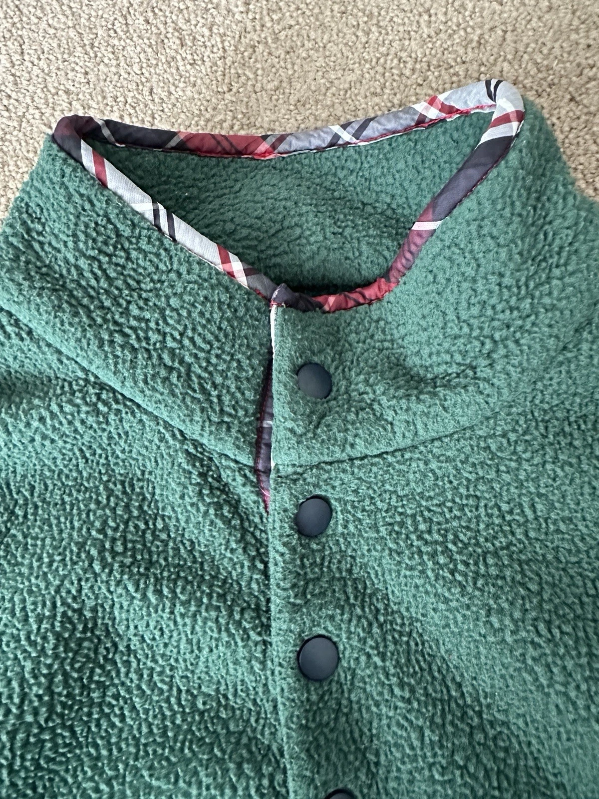 Southern Proper Green Pullover With Plaid Accent XL - product detail image 3