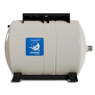 #ad 6.34 Gal Horizontal Well Potable Water Pressure Tank Almond Deep Drawn Steel $139.00