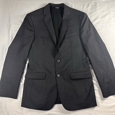 Jos A Bank 38R Slim Fit Suit Jacket Charcoal Travelers Collection 2 Button - 487
