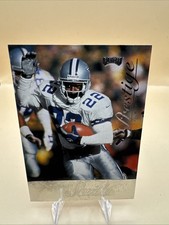 1998 Playoff Prestige Emmitt Smith Cowboys HOF RB Insert NFL Card