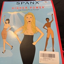 SPANX Shapewear for Women Tummy Control High-Waisted Power Short Soft Nude XL