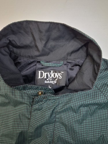 FootJoy Dryjoys Windbreaker Jacke Herren Large Grün Golf Hahnentritt Preppy Frat - Bild 3 von 14