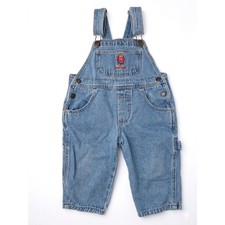Vintage 90s Jordache Bear Embroidered Denim Overalls Carpenter 2T