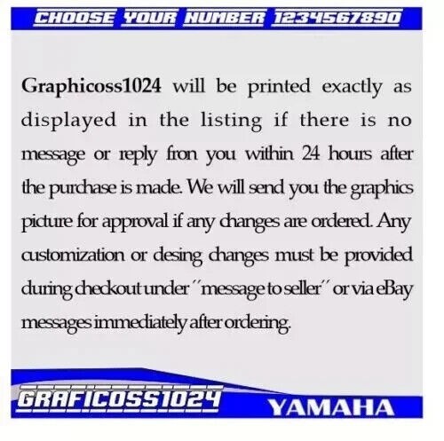 Yamaha Raptor 700 700R graphics kit 2013 2014 2017 to 2025 decals stickers atv - Picture 7 of 9