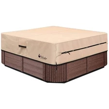 Customizable Waterproof Spa Cover for 91''x91'' Hot Tubs - Tear and UV Resistant