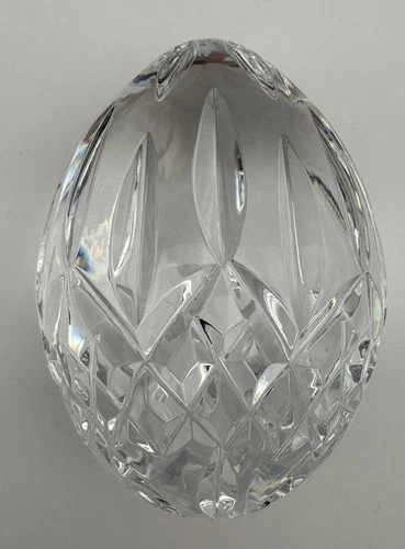 Vintage Waterford Crystal 1993 Annual Egg Lismore 4th Edition(?) Etched Hallmark