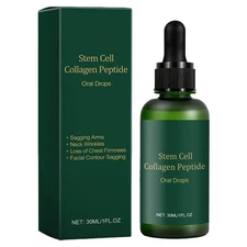 Stem Cell Collagen Peptide Oral Drops Firm Sagging Skin Reduce Wrinkle 30ml