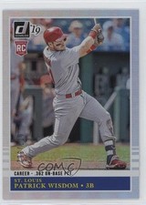 2019 Panini Donruss Retro 1985 Career Stat Line 77/362 Patrick Wisdom #225 0q3