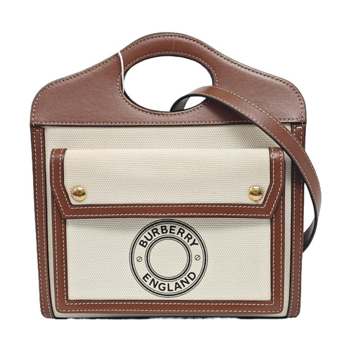 BURBERRY Pocket Mini bags Cloth Beige Free Shipping | Duties Paid