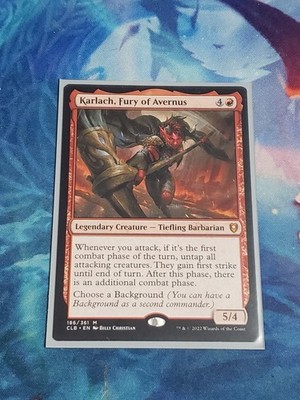 MTG Karlach, Fury of Avernus - Commander Legends Baldur's Gate - Near Mint NM