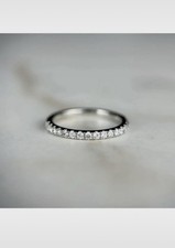 London Diamonds Platinum Diamond Wedding Band size K