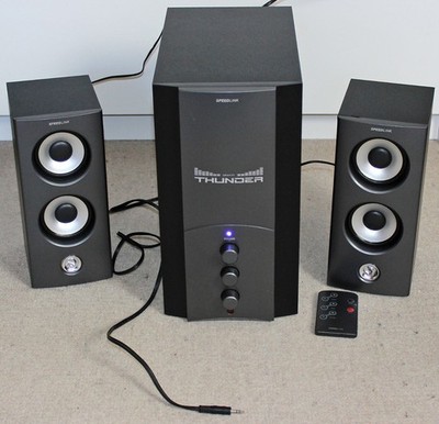 Speedlink Gravity Thunder 2.1 PC Soundsystem gut schwarz gaming black
