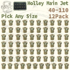 -PICK ANY SIZE- Holley Carburetor GAS MAIN JETS KIT 40-110 1/4-32 12 PACK kit