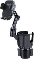 Cup Holder Phone Mount for Car, 2 in 1 Cell P Car Mount 360 Rotation Cup Holder