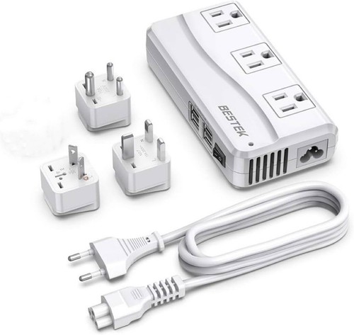 BESTEK Universal Travel Adapter 100-220V to 110V Voltage Converter 250W - Picture 2 of 14