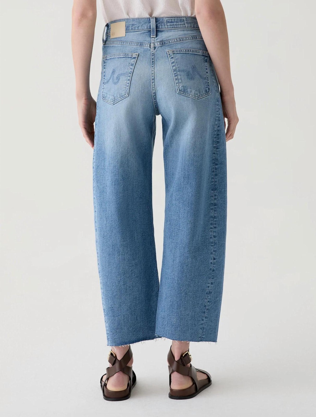 Ag Jeans Hattie High Rise Barrel Crop Jeans Size 28 thumbnail 3