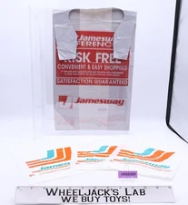 Lot of 4 Jamesway Department Store Plastic Shopping Bags Vintage