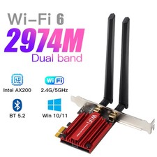 WiFi 6 PCIe WiFi Card AX200 AX3000Mbps Dual Band Network PCIE WiFi Adapter BT5.2
