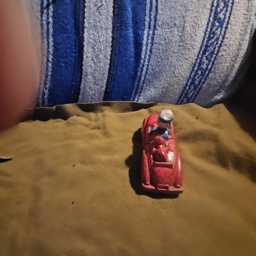 Vintage 1930's WALT DISNEY'S DONALD DUCK & PLUTO • Red Car Toy SUN RUBBER CO. - Picture 4 of 5