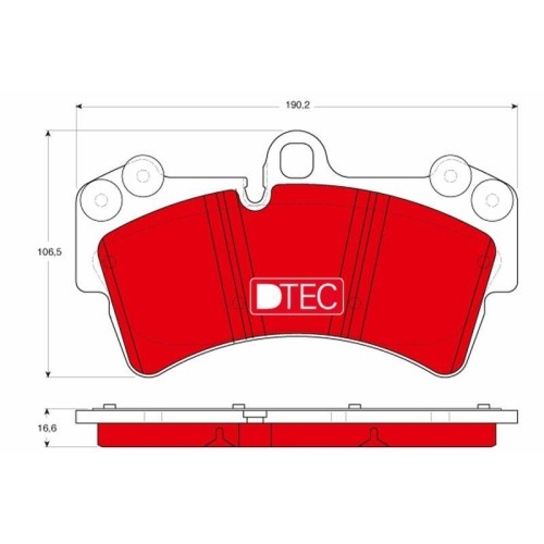 Kit freins TRW GDB1548DTE à technologie Cotec céramique pour berlines Seat VW