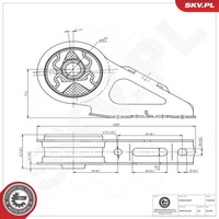 Esen SKV Motorlager Links Passend FüR Honda Jazz | 75SKV230