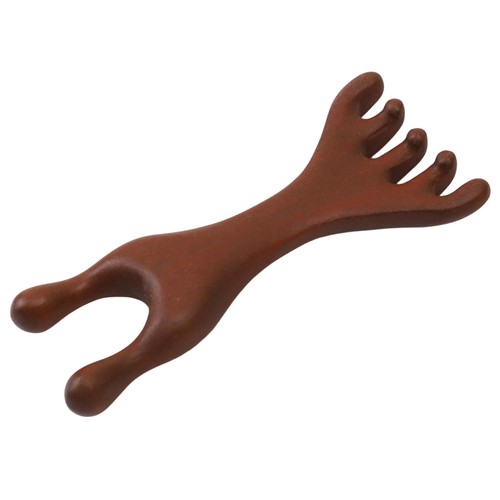 Multifunctional Gold Sandalwood Comb for Scalp Stimulation and Tension Relief - Photo 6/43