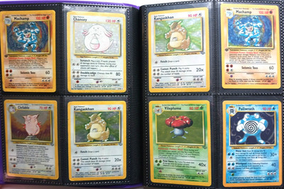 Pokemon WOTC Vintage Sammlung Holo Rare Karten Base Sets Binder Ordner HP-NM
