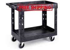 Carro organizador 34x17” alta resistencia con ruedas 360° y 2 niveles. Nuevo