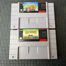 Super Nintendo SNES Console Mario Bundle Clean!