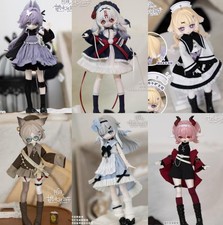 6Pcs Meki Oblivion's Luminaria 20cm/7.8In Bjd Doll Dressable Action Figures Gift