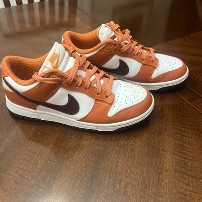 Nike Dunk Low Bronze Eclipse White Orange Sneakers DQ4697-800 Womens Size 7