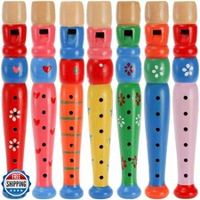Foraineam 7 Pieces Small Wooden Recorders Wooden Flute Musical In