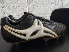 Gilbert Sidestep XV Sn71 Rugby Boots Black, Gold & White Men's UK 10 New No Box