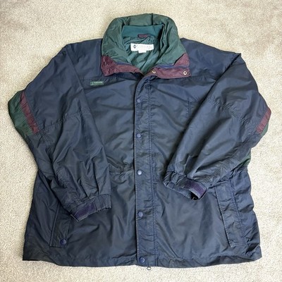 Vintage Columbia Outdoor Jacket Coat Walking Hiking 90s Longs Peak Blue Mens XL