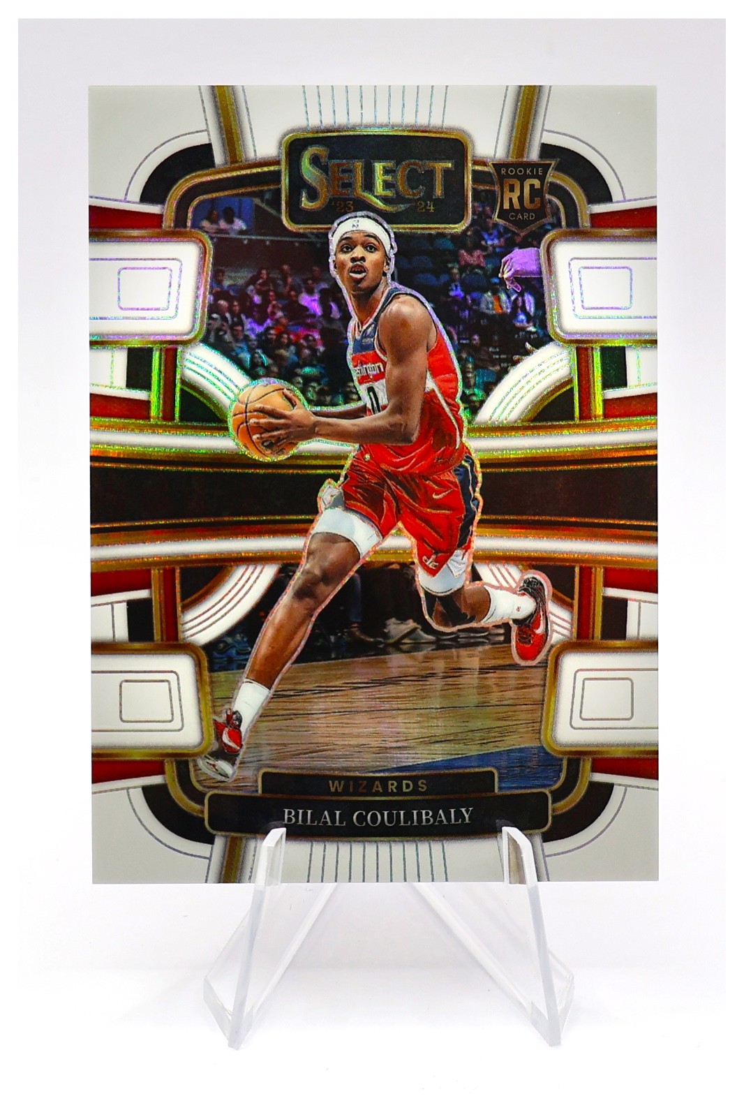 2023-24 Panini Select Bilal Coulibaly #97 Concourse White Prizm RC /149